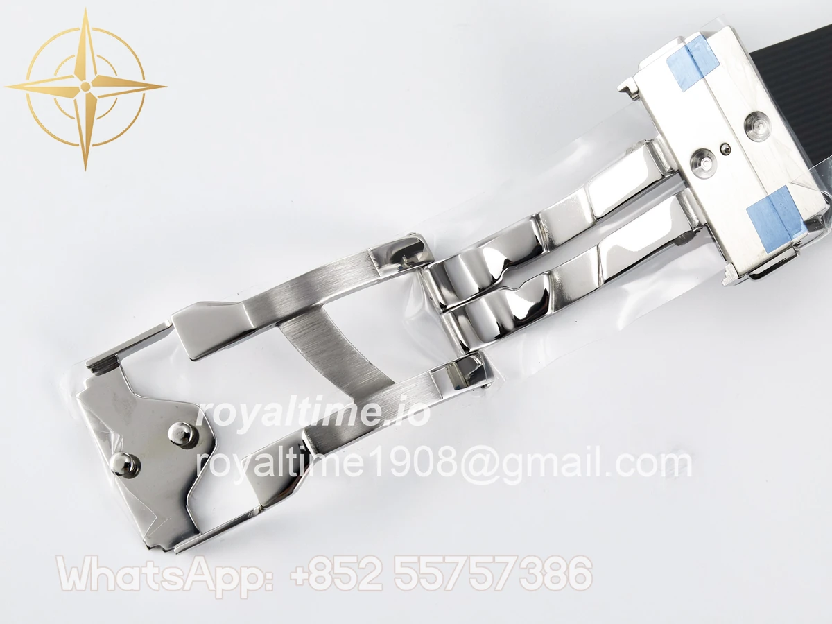 Hublot Classic Fusion Bang 42mm HBF Gray Dial Diamonds Bezel on Gray Rubber Strap A2892 - Image 24