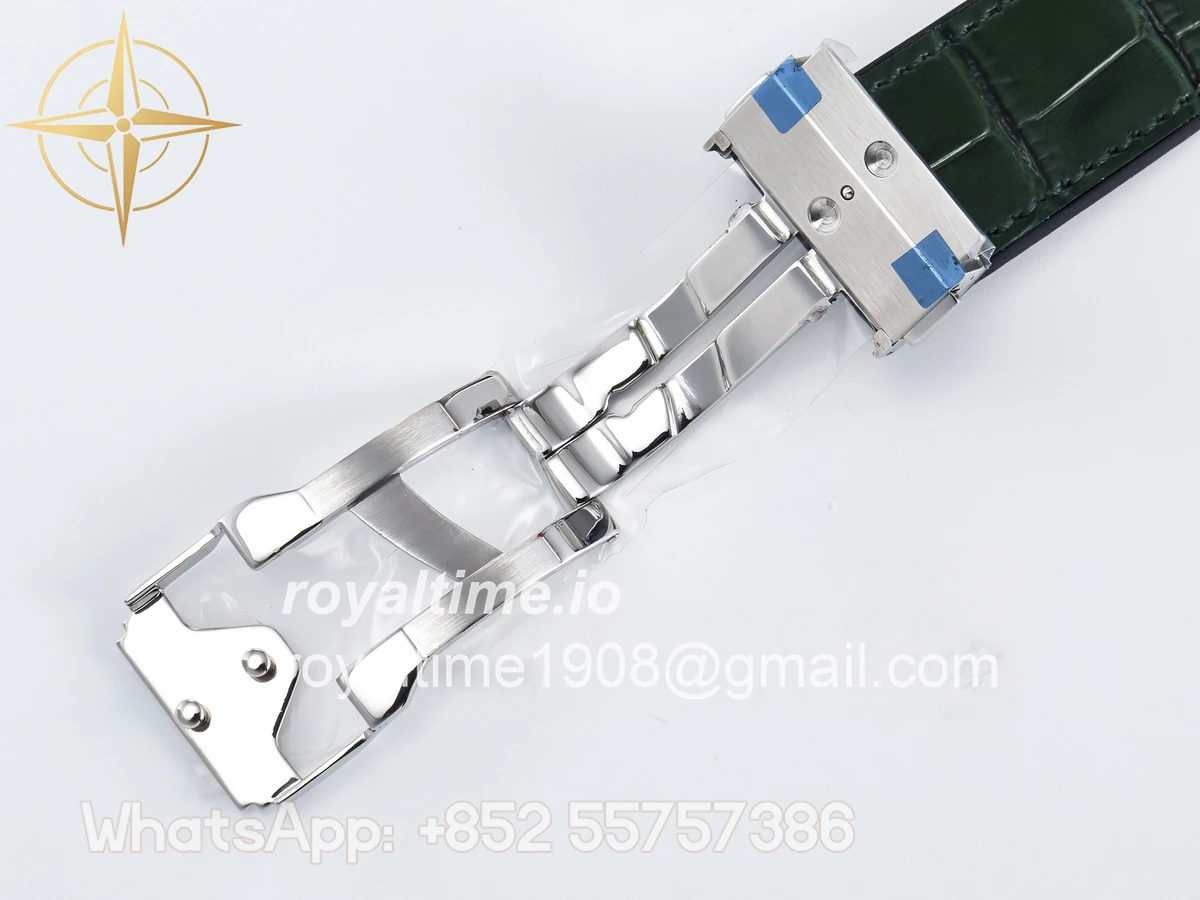 Hublot Classic Fusion Bang 42mm HBF Green Dial Diamonds Bezel on Green Leather Strap A2892 - Image 24