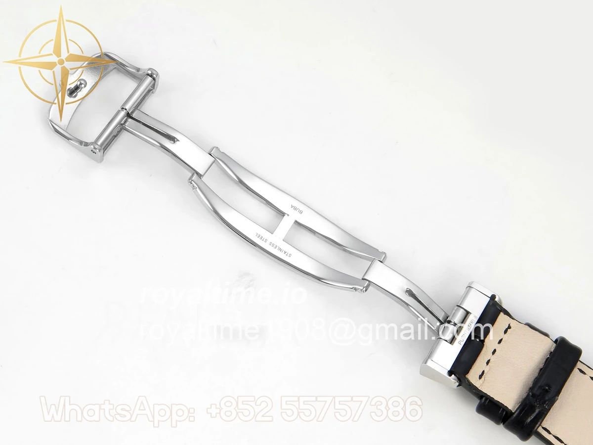 Jaeger-LeCoultre Master Ultra Thin Power Reserve SS APSF Silver Dial on Black Leather Strap DD938 - Image 24