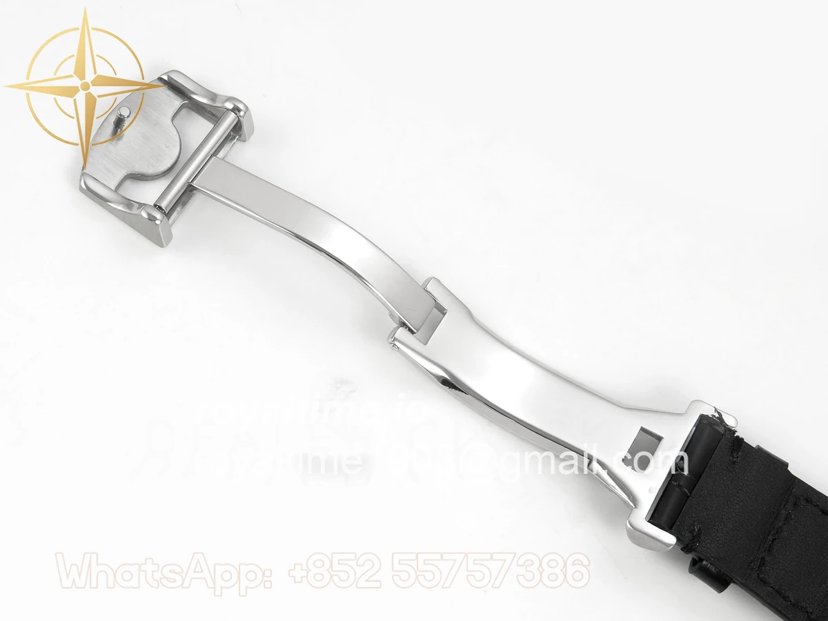 IWC Portugieser Perpetual Calendar SS 5033 APSF White/SS Dial on Black Leather Strap A52610 - Image 24