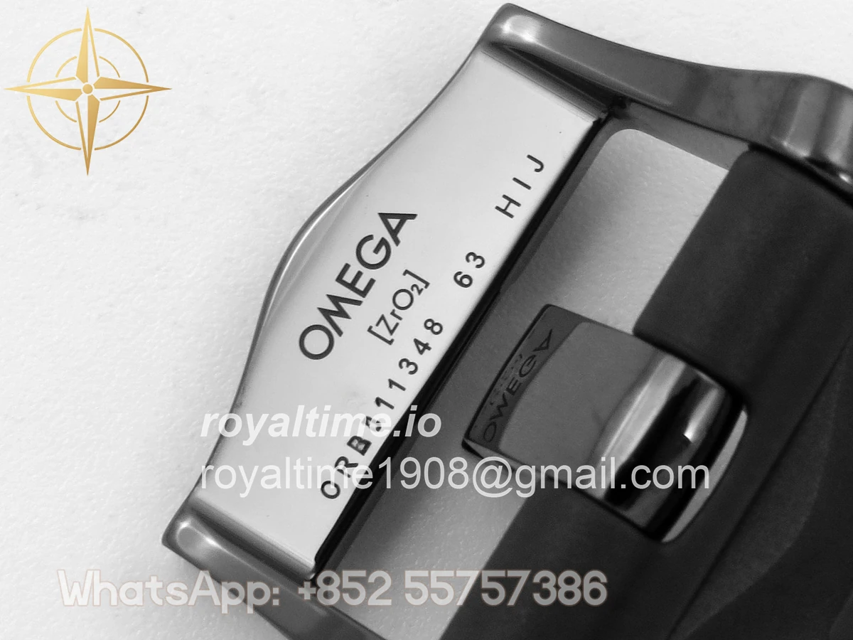 Omega Seamaster Diver 300M Black Ceramic Bezel ORF All Black Dial On Black Rubber Strap OR8806 - Image 24