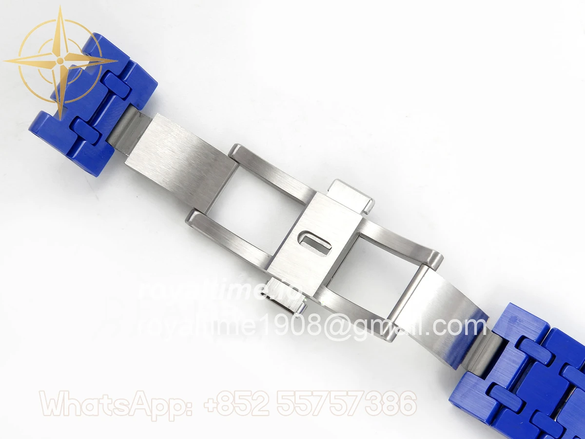 Audemars Piguet Royal Oak Chrono 26240 Blue Ceramic APSF Blue Dial On Blue Ceramic Bracelet SA4401 - Image 24