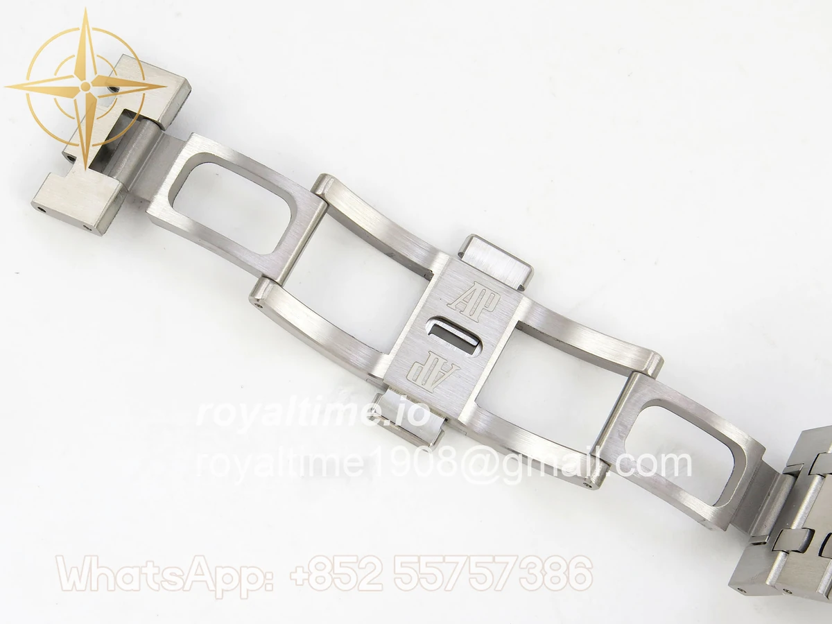 Audemars Piguet Royal Oak Chrono 26240 Frosted SS APSF Gray/Black Dial on Bracelet SA4401 V2 (Free Sprung) - Image 24