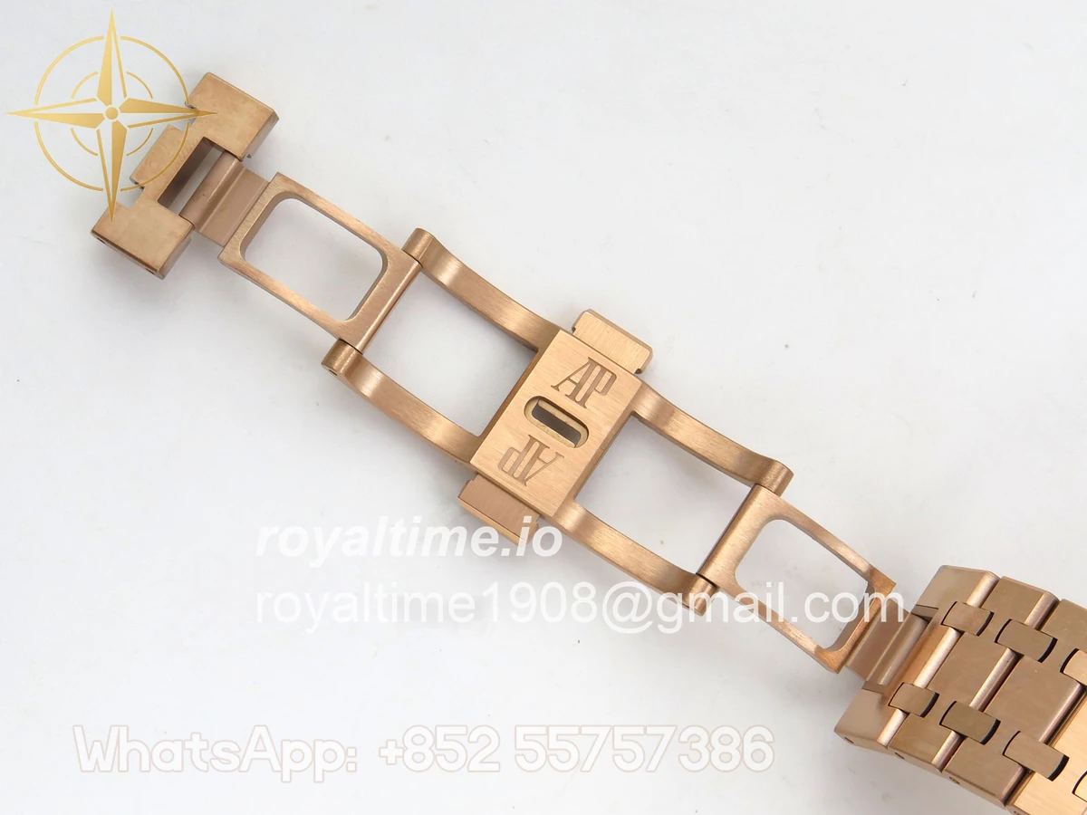 Audemars Piguet Royal Oak Chrono 26240 RG DDF Black Dial on RG Bracelet DD4401 Gain Weight (SW Dial) - Image 24