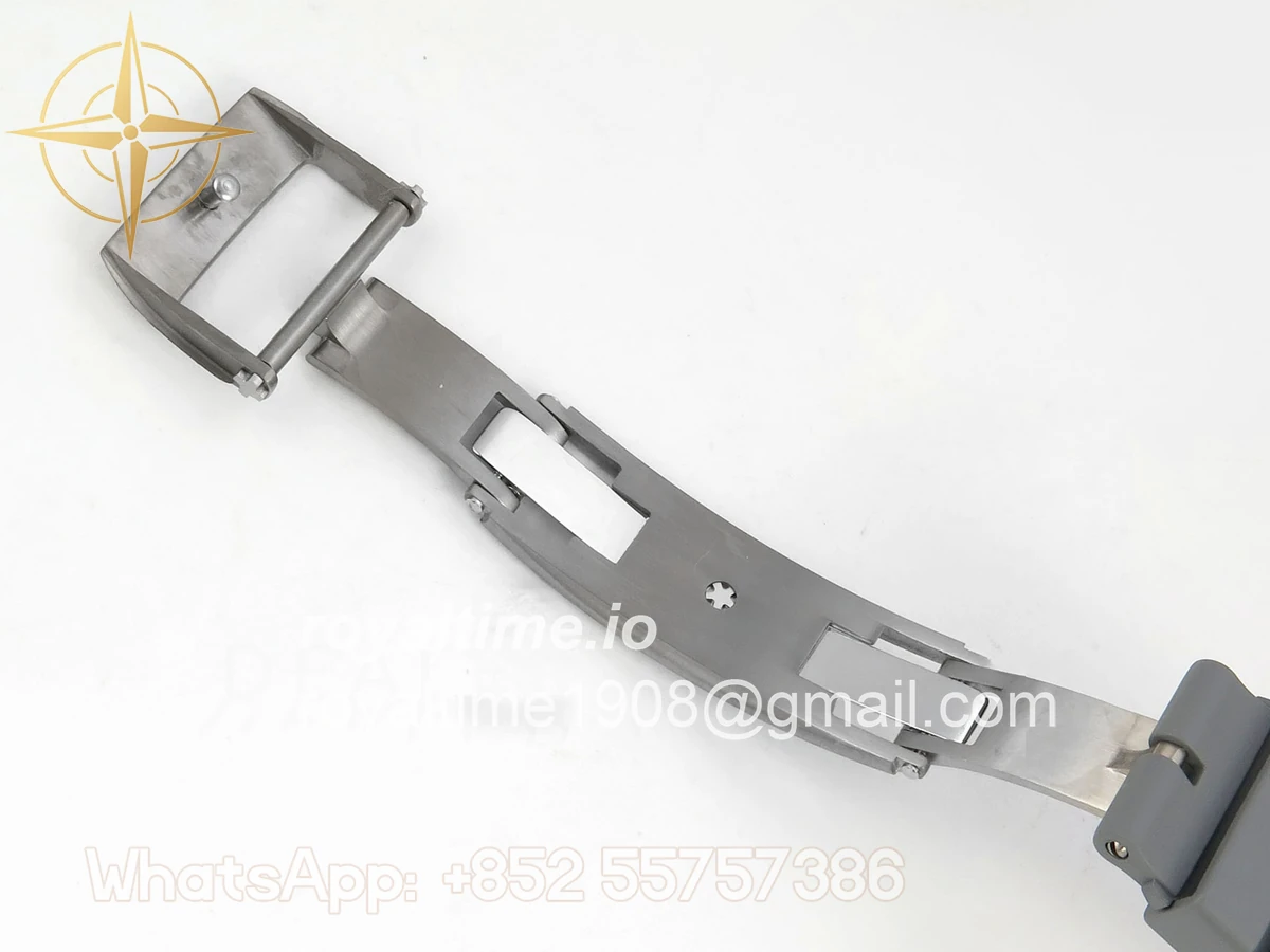 Richard Mille RM055 Gray Ceramic MLF on Gray Rubber Strap RMUL2 V2 (Brushed Ribs) - Image 24