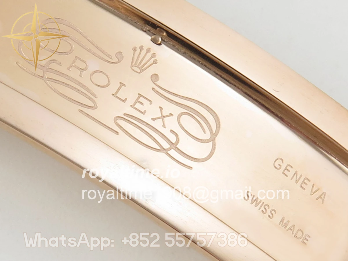 Rolex Day Date 36 RG QF 904L Steel Green Roman Dial on President Bracelet A2836 V3 - Image 24