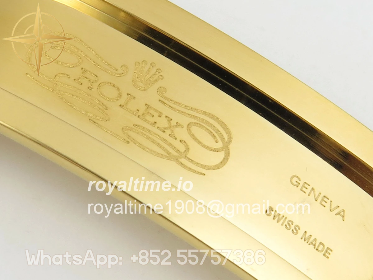 Rolex Day Date 40 YG TMF Black Crystal Dial Diamonds Bezel on President Bracelet VR3255 (220g) - Image 24