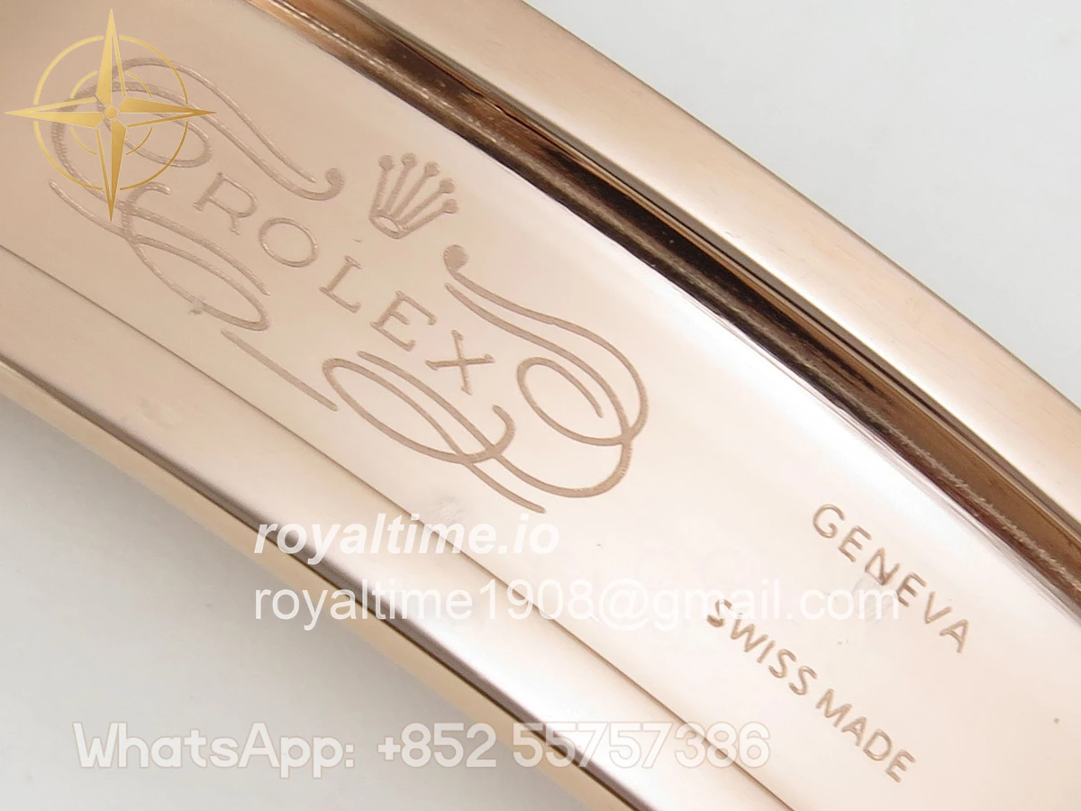 Rolex DayDate 40 RG QF 904L Steel Brown Crystal Dial on President Bracelet VR3255 V8 (Gain Weight) - Image 24