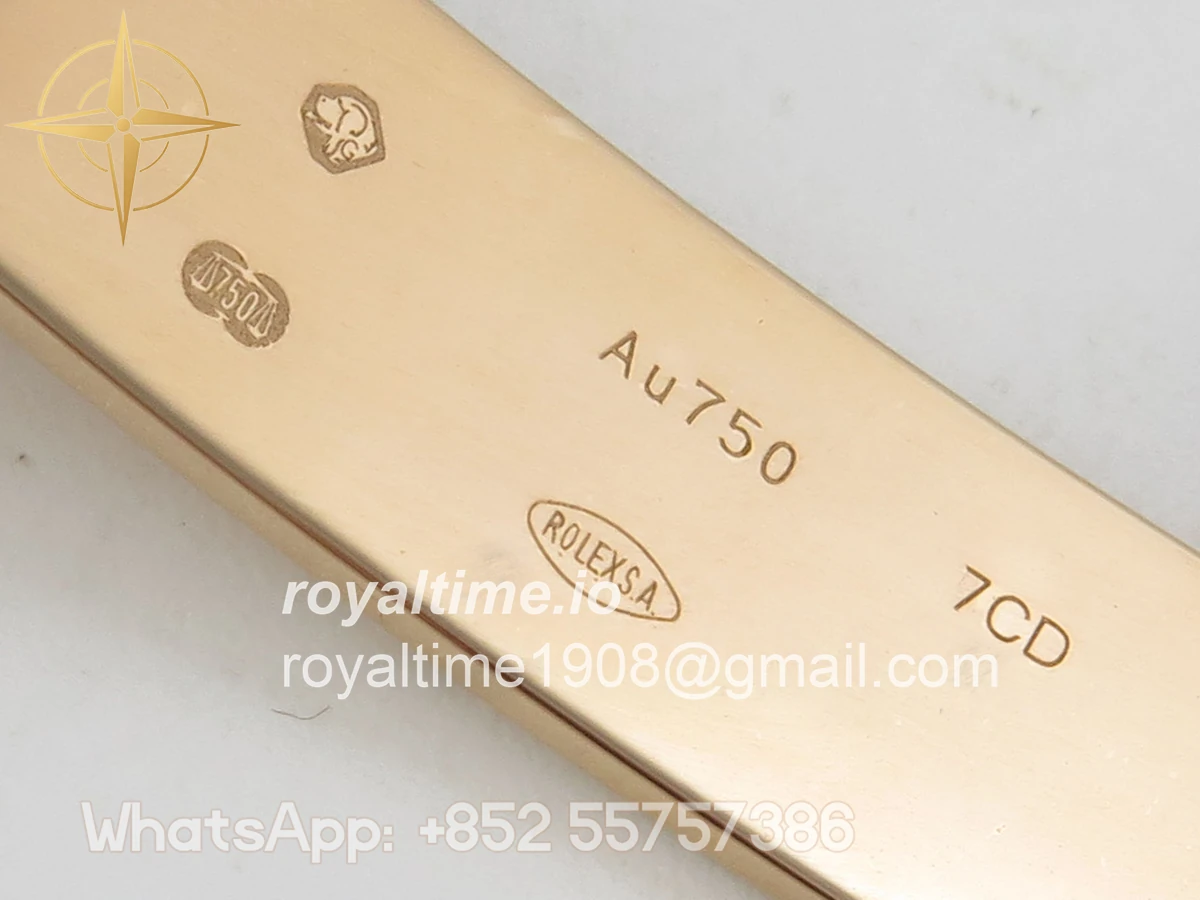 Rolex GMT-Master II 126715 CHNR Black/Brown Ceramic VF on RG Bracelet DD3285 - Image 25