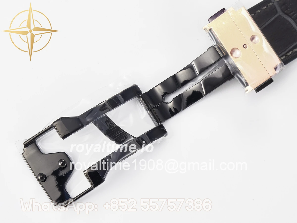 Hublot Classic Fusion 42mm RG JJF Gray Dial on Black Gummy Leather Strap - Image 25