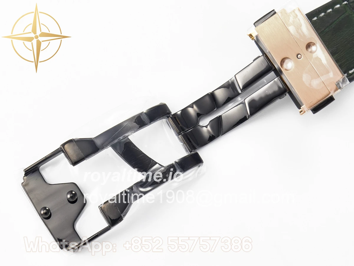 Hublot Classic Fusion 42mm RG JJF Green Dial on Green Gummy Leather Strap - Image 25