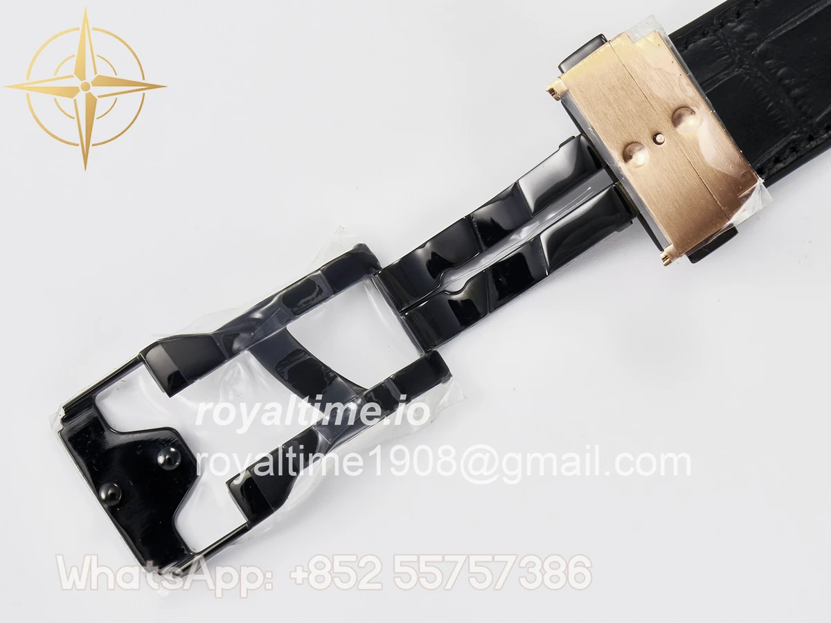 Hublot Classic Fusion 42mm RG JJF White Dial on Black Gummy Leather Strap - Image 25