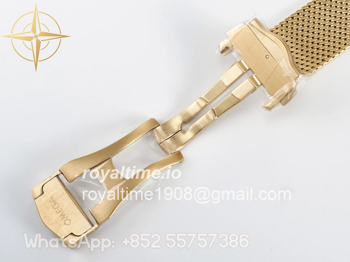 Omega Seamaster 300M Diver Rose Gold VSF Black Dial on Mesh Bracelet A8806 - Image 25