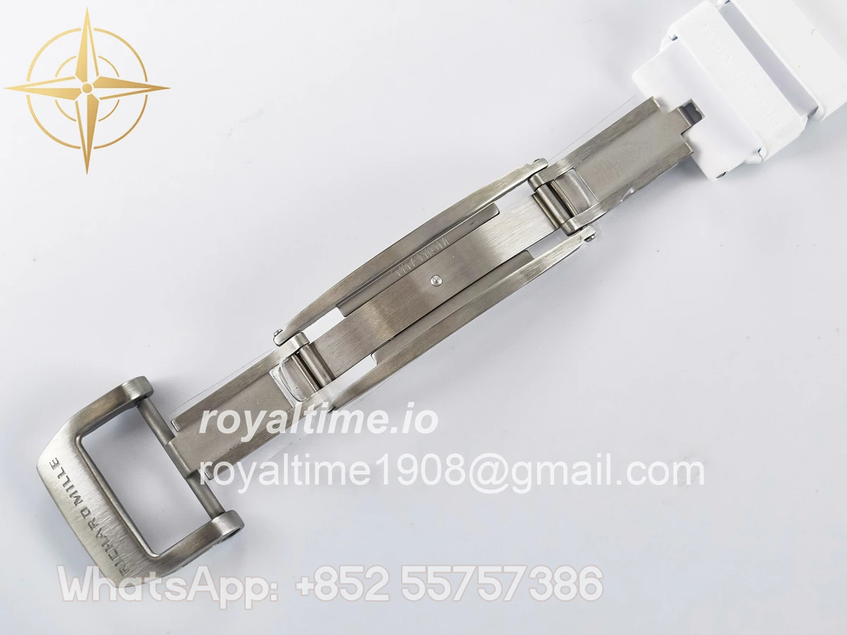 Richard Mille RM56-01 Transparent Tourbillon RMF Skeleton Dial on White Rubber Strap - Image 25