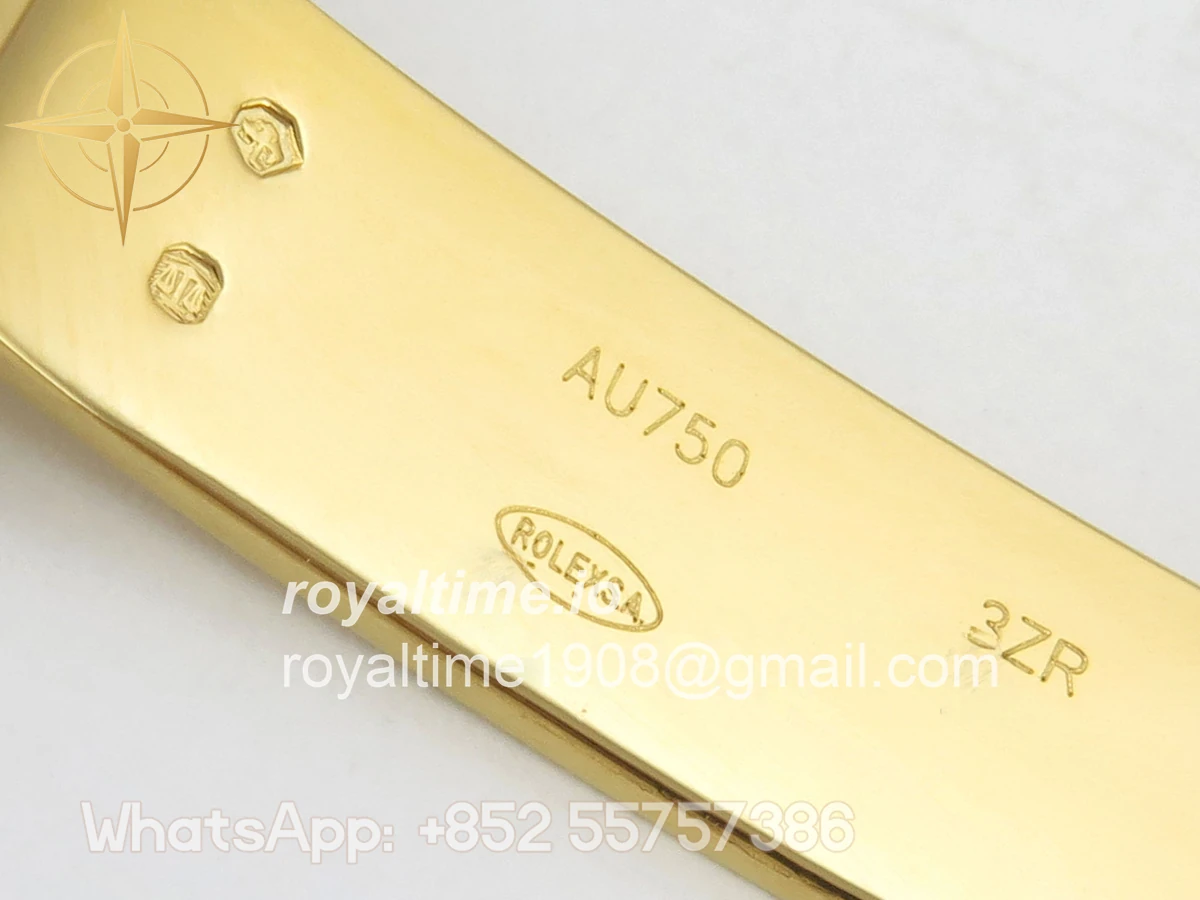 Rolex Day Date 40 YG TMF Black Crystal Dial Diamonds Bezel on President Bracelet VR3255 (220g) - Image 25