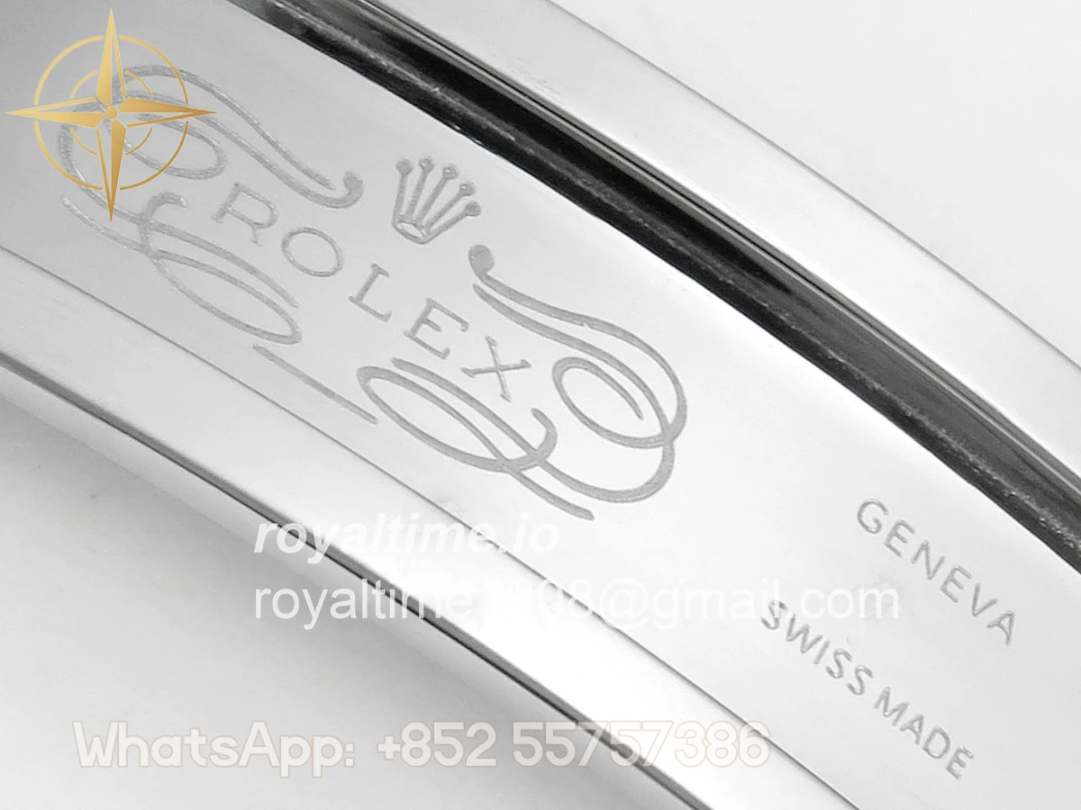 Rolex DayDate 40 SS QF 904L Steel Green Roman Dial on President Bracelet VR3255 V8 (Gain Weight) - Image 25