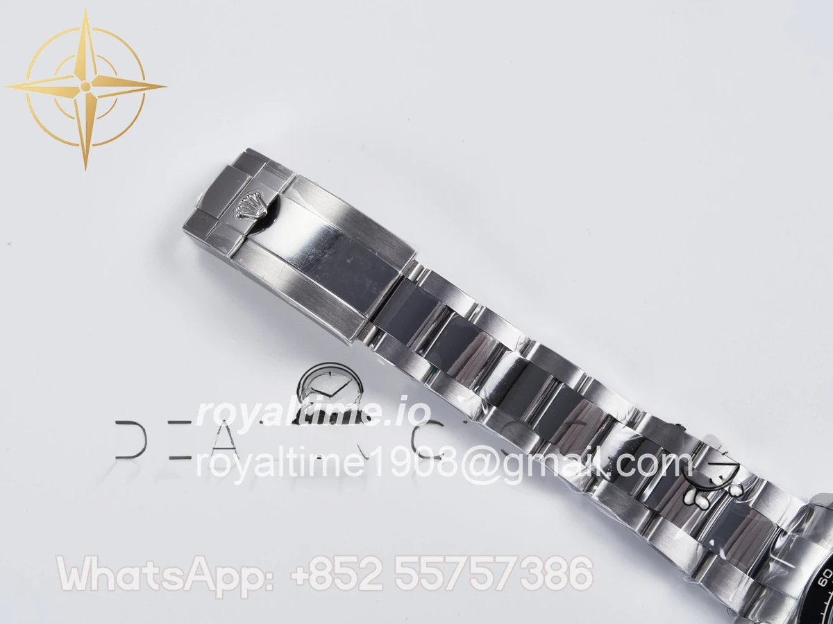 Rolex Daytona 126500 UFO 904L Steel Black Dial on SS Bracelet UF4131 (Free Sprung) - Image 25