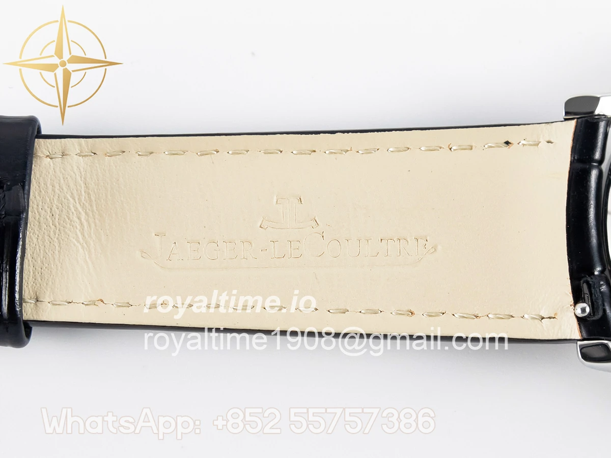 Jaeger-LeCoultre Master Ultra Thin Moon 1368420 SS Z+F White Dial on Black Leather Strap SA925 - Image 26