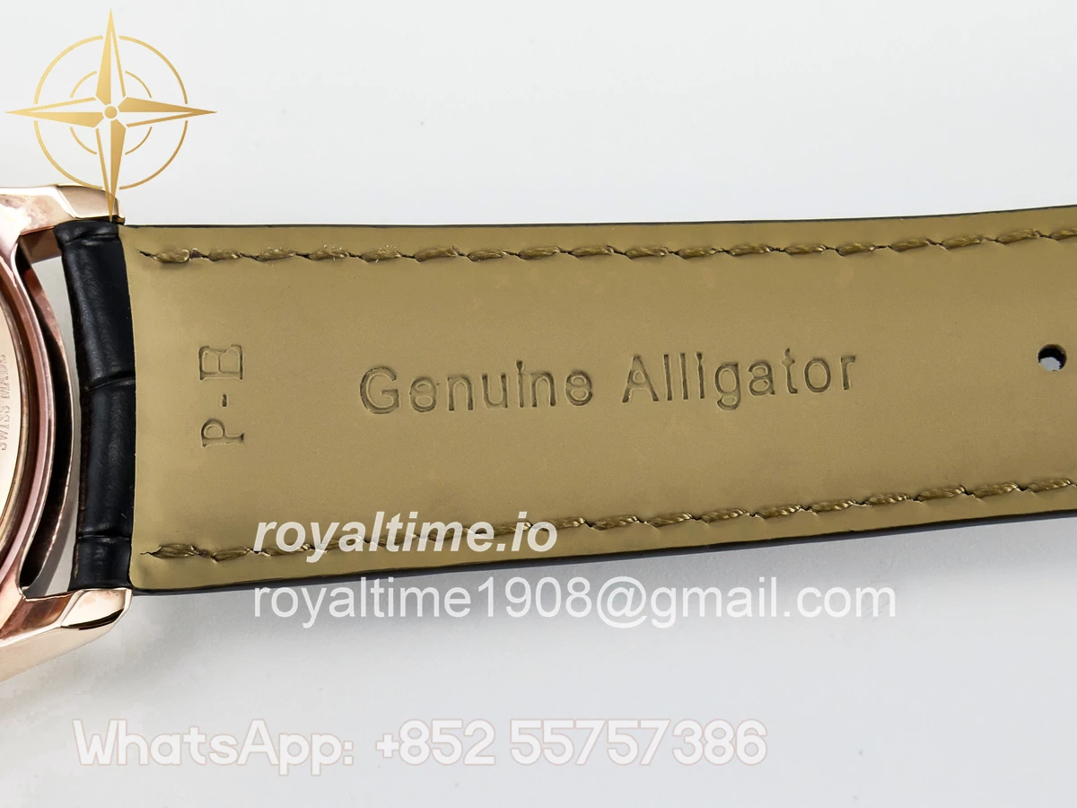 Jaeger-LeCoultre Master Ultra Thin Perpetual Calendar RG V9F White Dial Diamonds Bezel on Black Leather Strap A868 V2 - Image 26