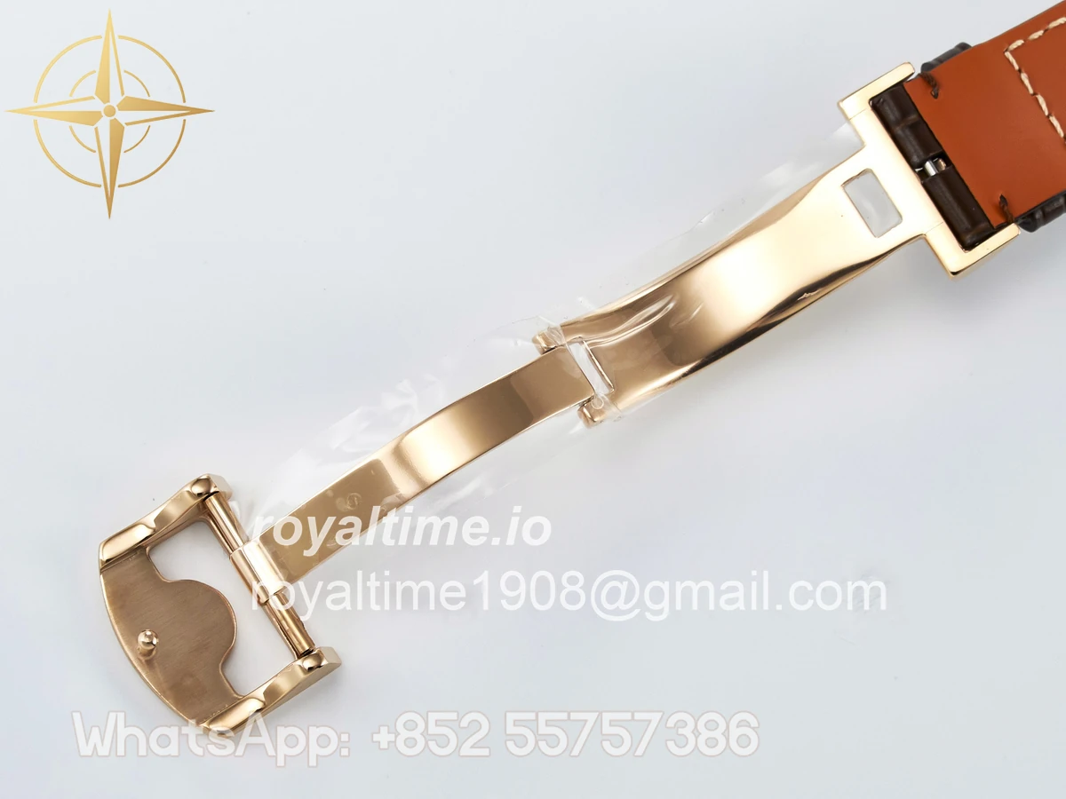 IWC IW5033 Portugieser Perpetual Calendar RG V9F White Dial on Brown Leather Strap A52610 - Image 26