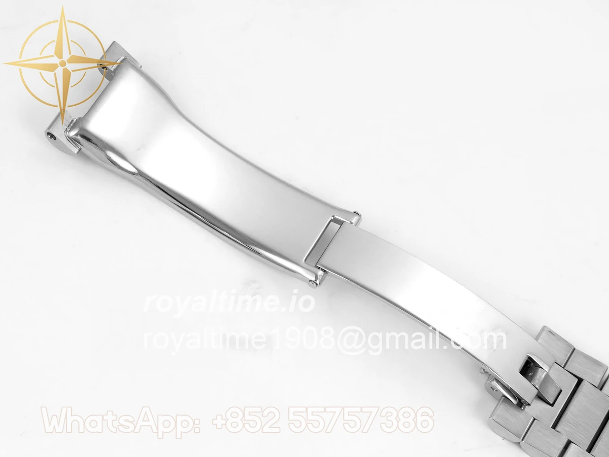 Rolex Day Date 40 SS TMF Black Crystal Dial on President Bracelet VR3255 (Weighted) 208g - Image 26