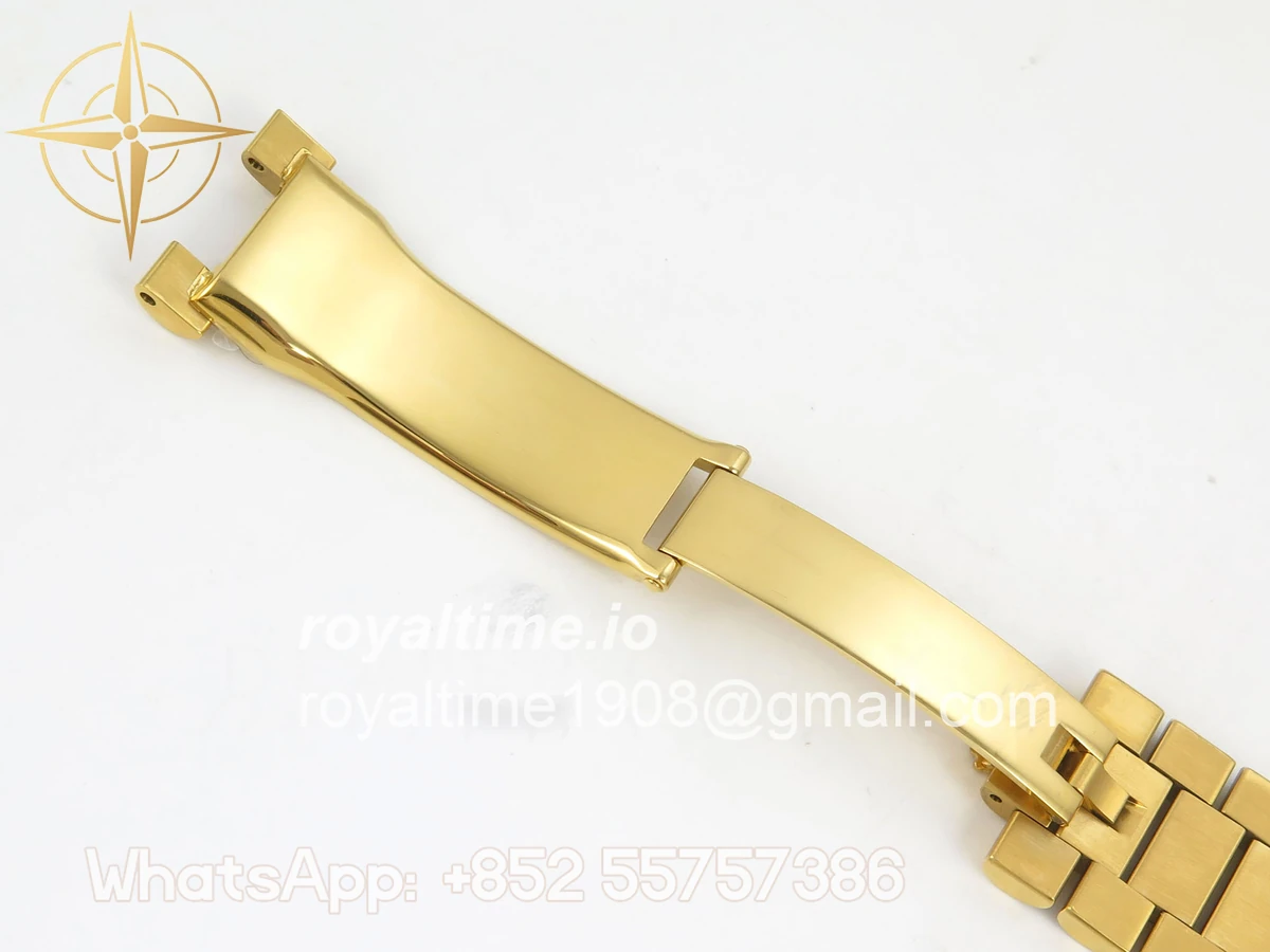 Rolex Day Date 40 YG TMF Black Crystal Dial Diamonds Bezel on President Bracelet VR3255 (220g) - Image 26