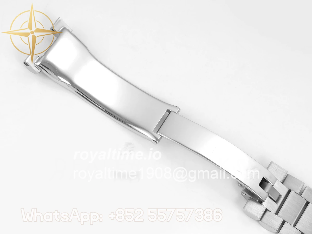 Rolex DayDate 40 SS QF 904L Steel Blue Stick Dial on President Bracelet VR3255 V8 (Gain Weight) - Image 26