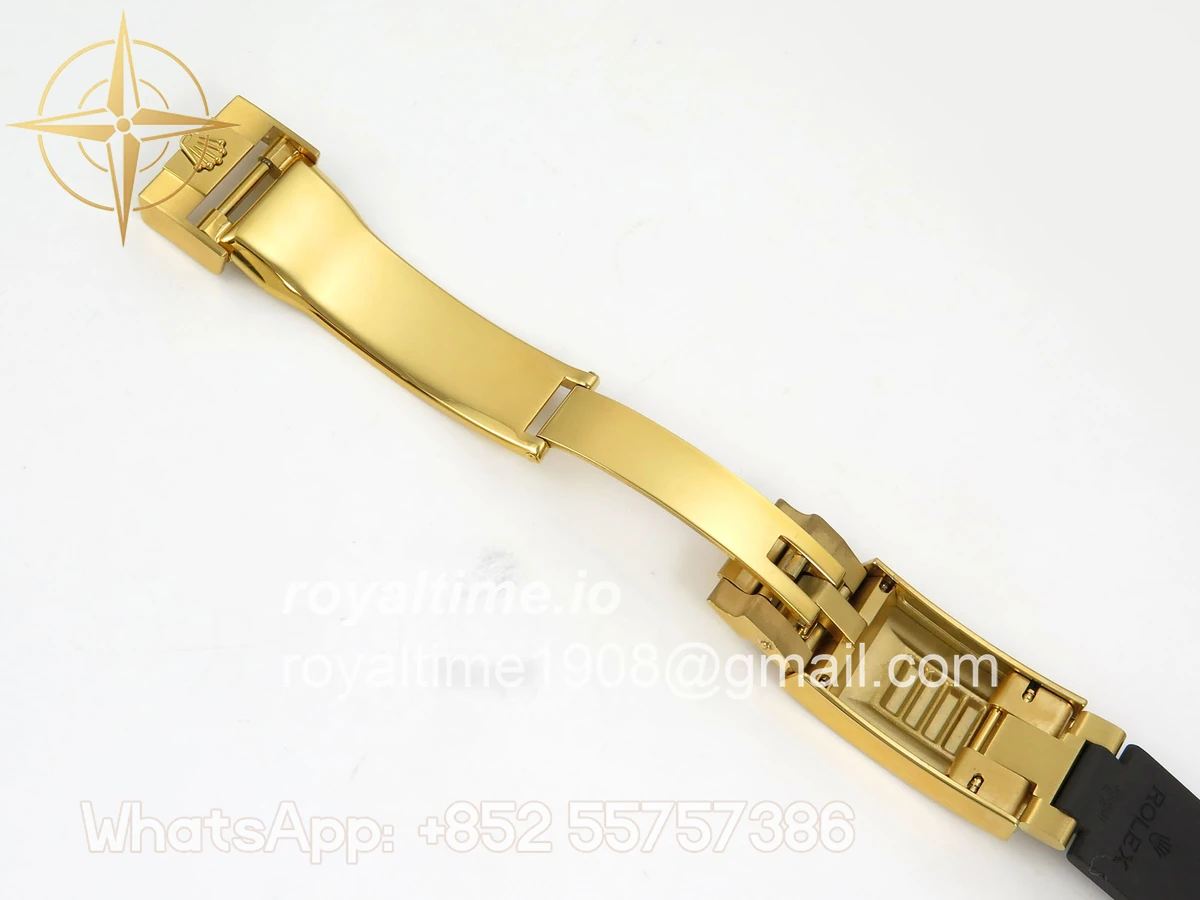 Rolex Daytona 126518 TMF YG/Black Dial on Oysterflex Strap SH4131 (Weighted) - Image 26