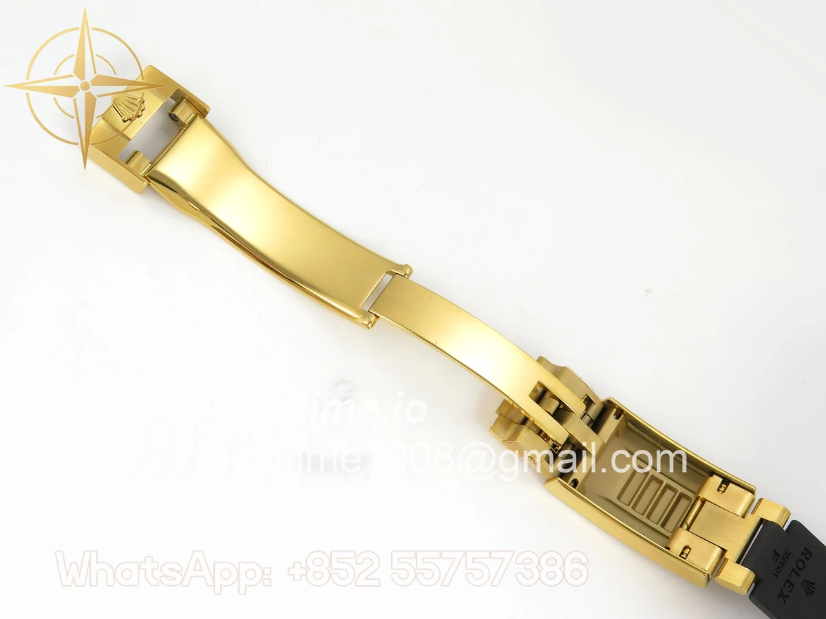 Rolex Daytona 126518 YG Clean Plus YG/Black Dial on Black Rubber Strap DD4131 - Image 26