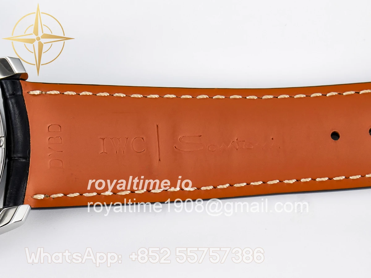 IWC IW5034 Portugieser Perpetual Calendar SS V9F Blue Dial on Black Leather Strap A52610 - Image 27