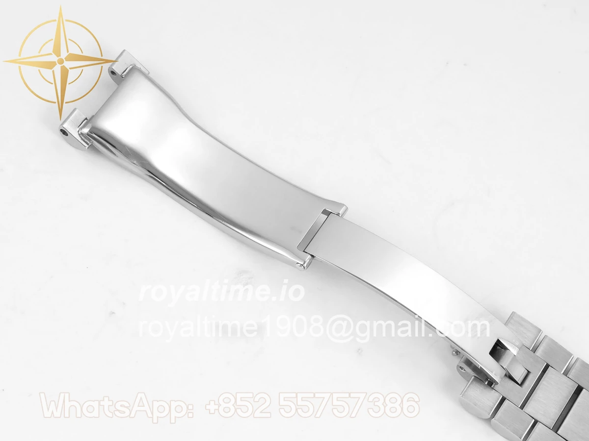 Rolex DayDate 40 SS QF 904L Steel Green Roman Dial on President Bracelet VR3255 V8 (Gain Weight) - Image 27