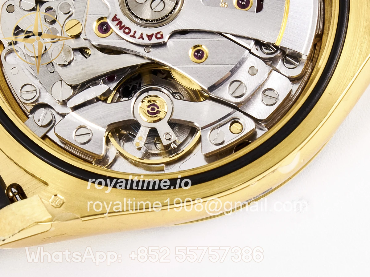 rolex Daytona 126518 YG ARF Black/YG Diamonds Dial on Oysterflex Strap DD4131 V2 (Weighted) - Image 27