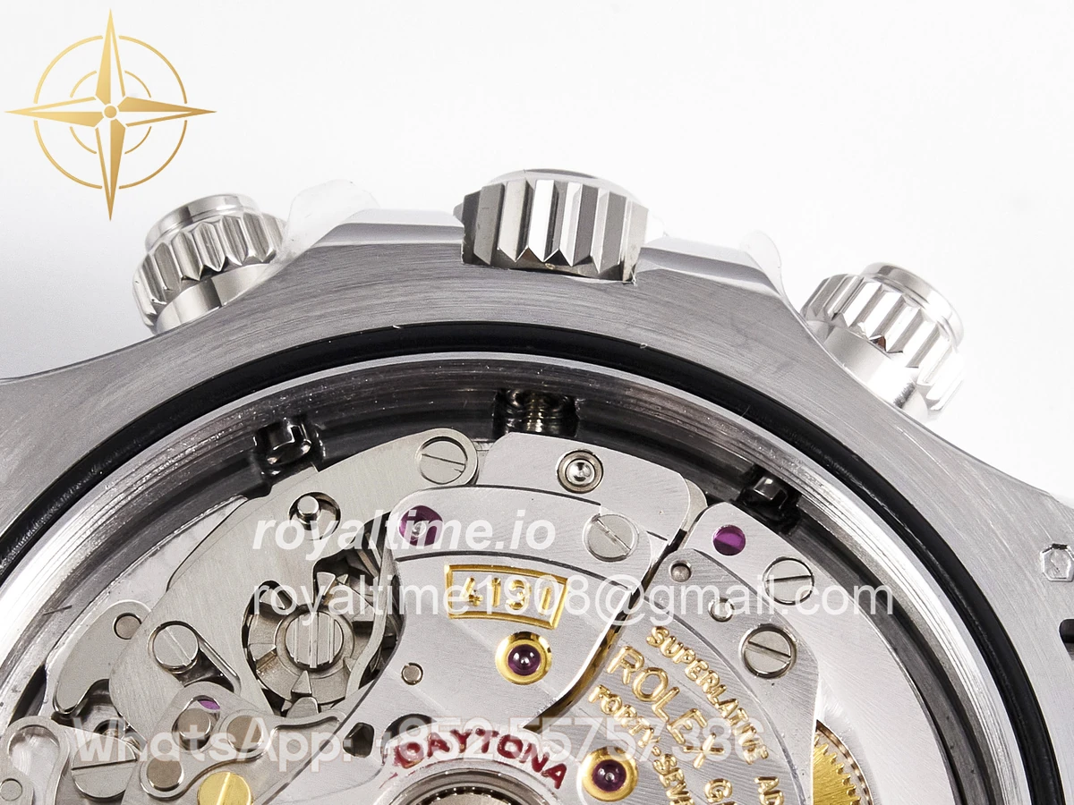 Rolex Daytona 126519 SS ARF Silver/Black Stick Dial on Oysterflex Strap DD4131 V2 (Weighted) - Image 27