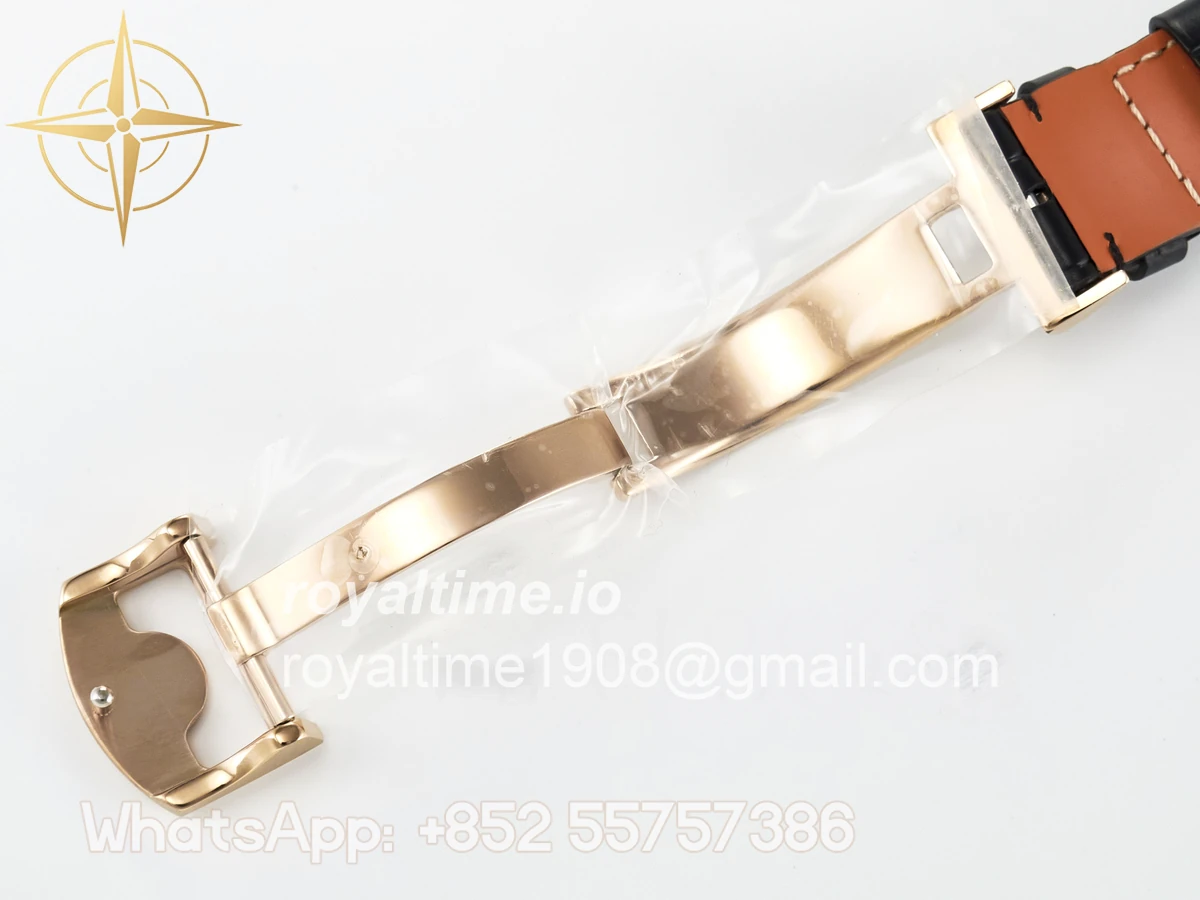 IWC IW5033 Portugieser Perpetual Calendar RG V9F White Dial on Black Leather Strap A52610 - Image 27