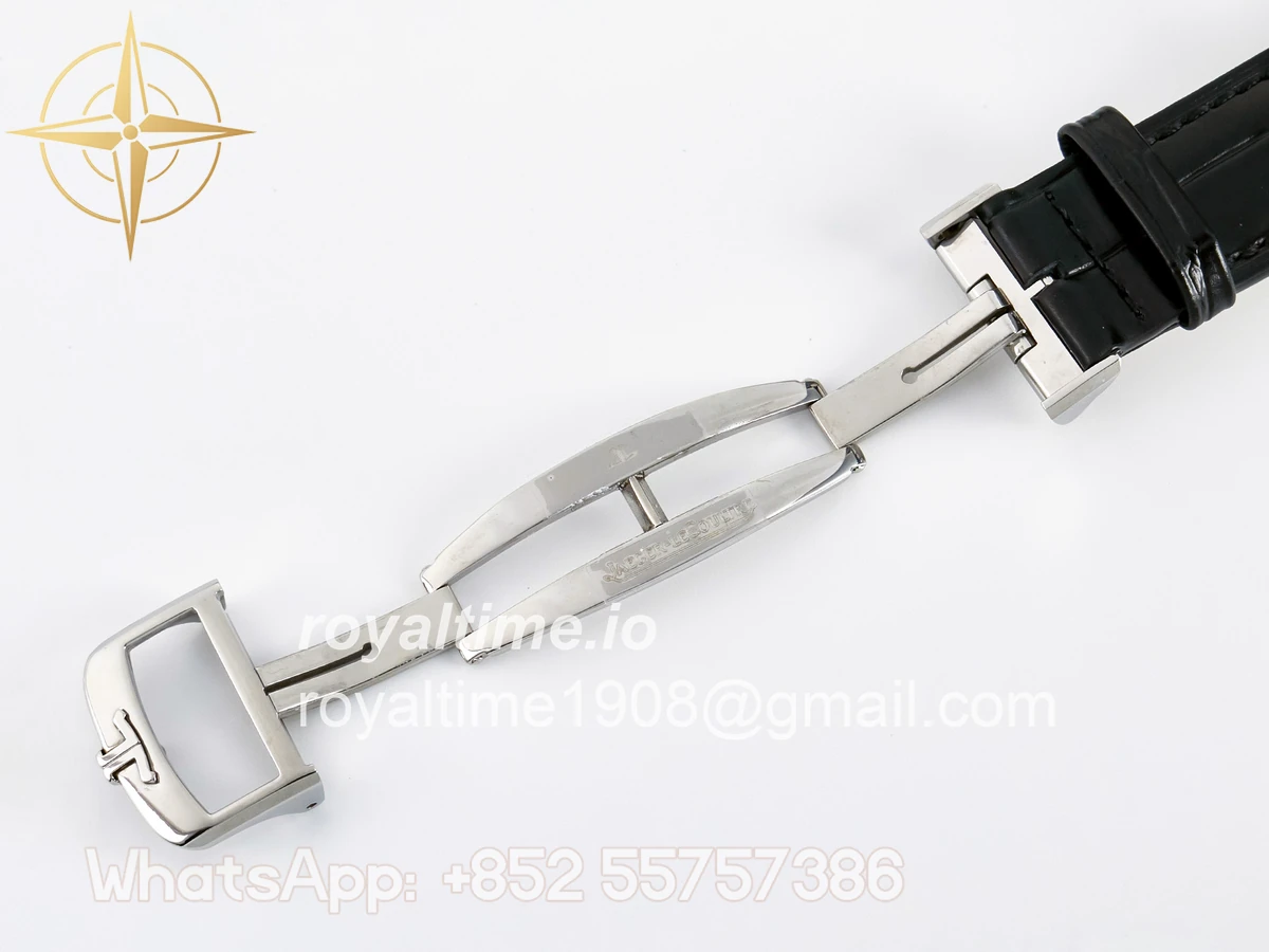 Jaeger-LeCoultre Master Ultra Thin Moon 1368420 SS Z+F Blue Dial on Black Leather Strap SA925 - Image 28