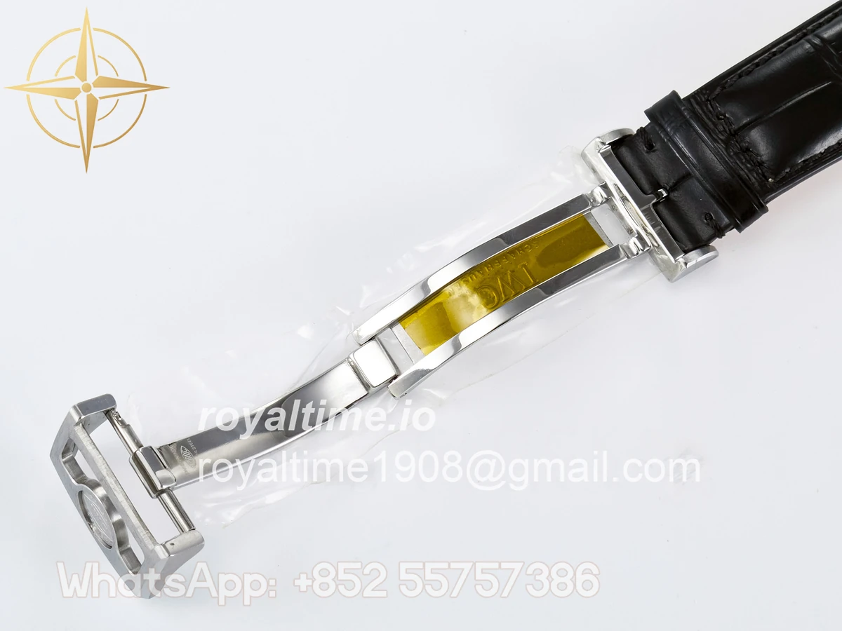 IWC IW5034 Portugieser Perpetual Calendar SS V9F Blue Dial on Black Leather Strap A52610 - Image 28