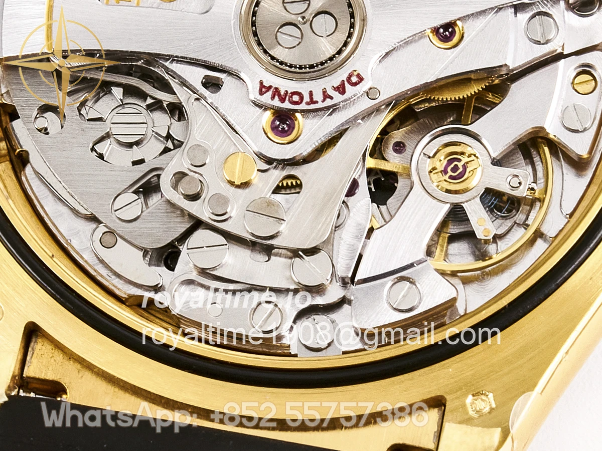 rolex Daytona 126518 YG ARF Black/YG Diamonds Dial on Oysterflex Strap DD4131 V2 (Weighted) - Image 29