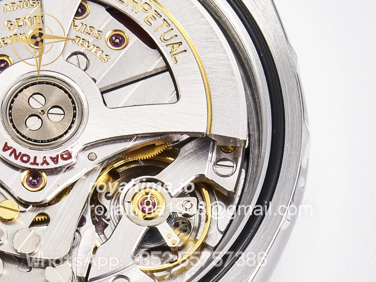 Rolex Daytona 126519 SS ARF Silver/Black Stick Dial on Oysterflex Strap DD4131 V2 (Weighted) - Image 30