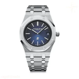 Audemars Piguet Royal Oak 15202IP 39mm ZF Titanium Blue Textured Dial on Stainless Steel Bracelet A2121 V3