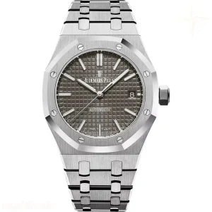 Audemars Piguet Royal Oak 15450 37mm ZF Stainless Steel Gray Textured Dial on Stainless Steel Bracelet SA3120 Super Clone V5