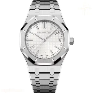 Audemars Piguet Royal Oak 15510 50th Anniversary 41mm ZF Stainless Steel White Textured Dial on Stainless Steel Bracelet A4302