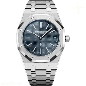 Audemars Piguet Royal Oak 16202 50th Anniversary 39mm ZF SS Bleu Nuit Textured Dial on Stainless Steel Bracelet A7121