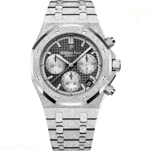 Audemars Piguet Royal Oak Chronograph 26240 Frosted DDF Stainless Steel Black/White Dial on Stainless Steel Bracelet DD4401 Super Clone (SW Dial) V5
