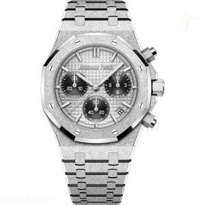 Audemars Piguet Royal Oak Chronograph 26240 Frosted DDF Stainless Steel Gray/Black Dial on Stainless Steel Bracelet DD4401 Super Clone (SW Dial) V5