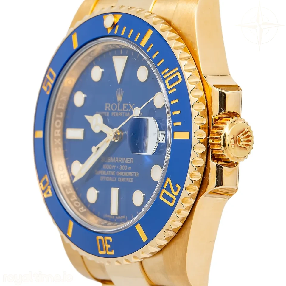 Submariner 116618LB VF 904L Stainless Steel Blue Dial on Yellow Gold Bracelet DD3135 - Image 2
