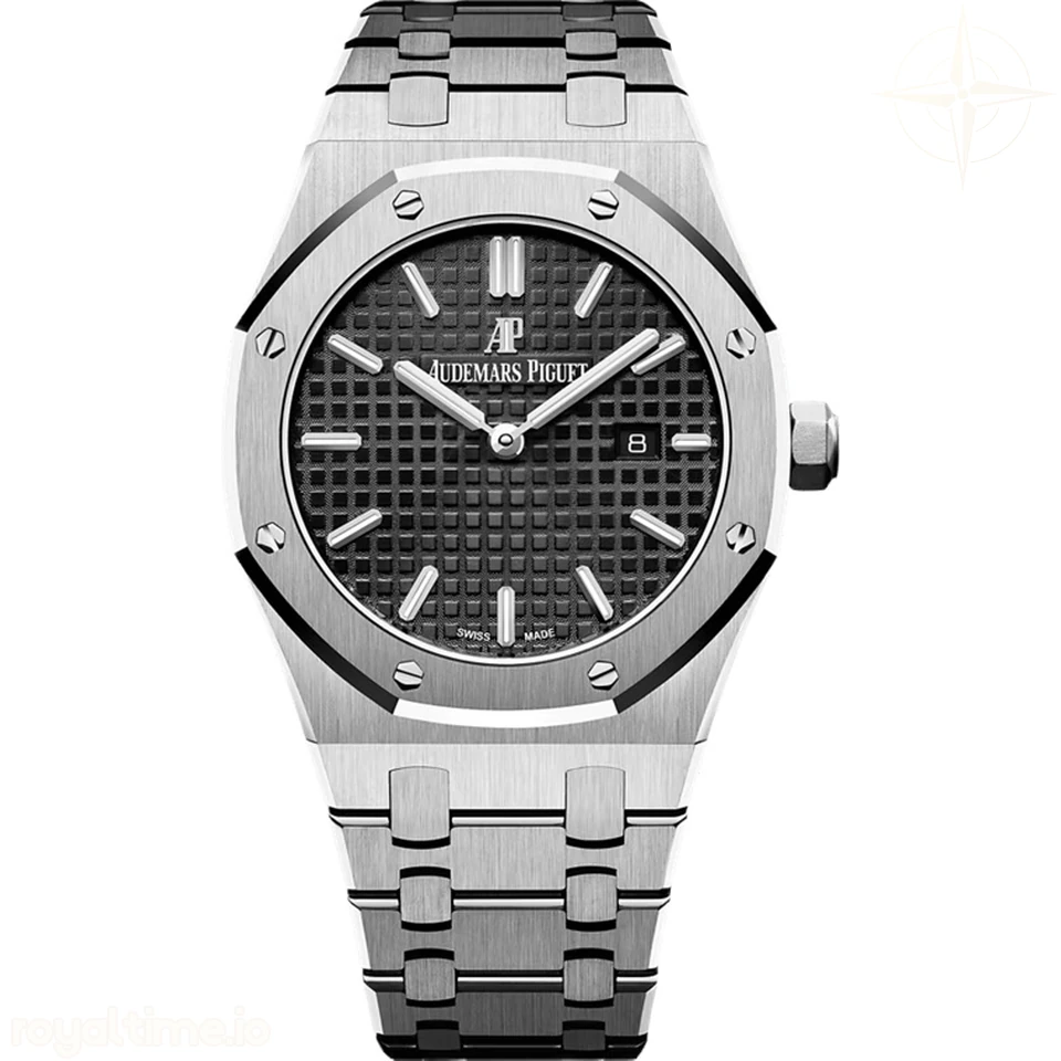 Audemars Piguet Lady Royal Oak 67651 33mm V7F Stainless Steel Black Textured Dial on Stainless Steel Bracelet Ronda Quartz AP Cal.2713