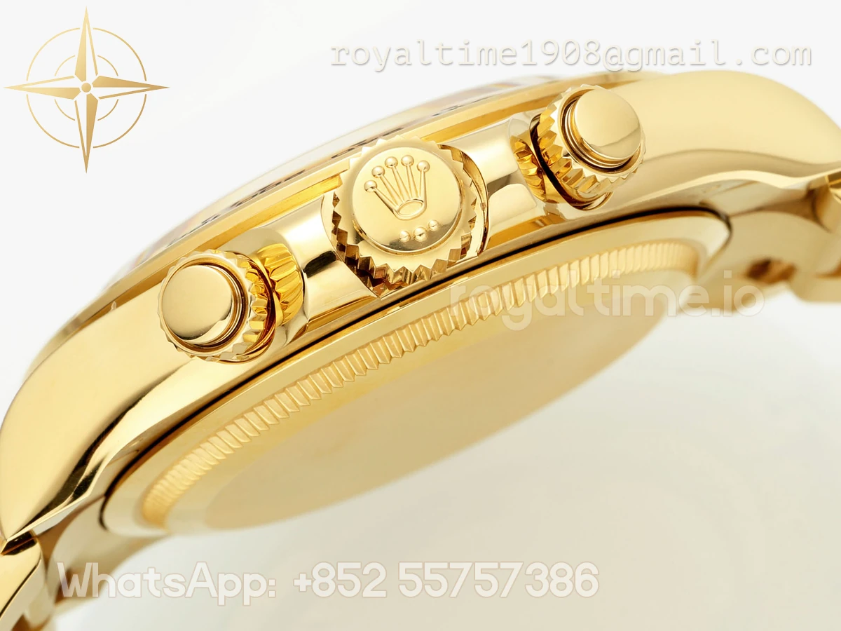 Cosmograph Daytona 126508 APSF Yellow Gold Black Dial Diamond Markers SH4131 - Image 7