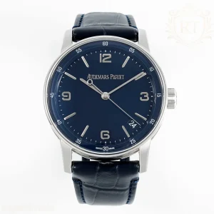 Audemars Piguet Code 11.59 15210 APSF Stainless Steel Blue Dial on Leather Strap A4302