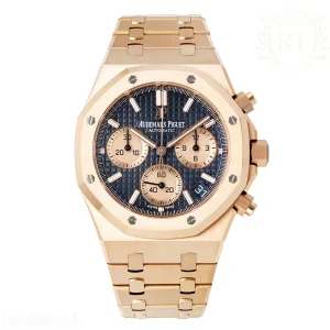 Audemars Piguet Royal Oak Chronograph 26239OR.OO.1220OR.01 APSF Rose Gold Blue Dial on Rose Gold Bracelet A2385