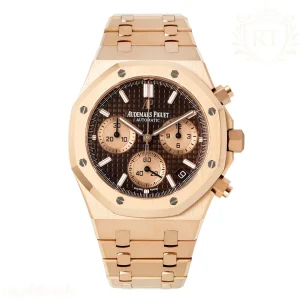 Audemars Piguet Royal Oak Chronograph 26239OR.OO.D821CR.01 APSF Rose Gold Brown Dial on Rose Gold Bracelet A2385